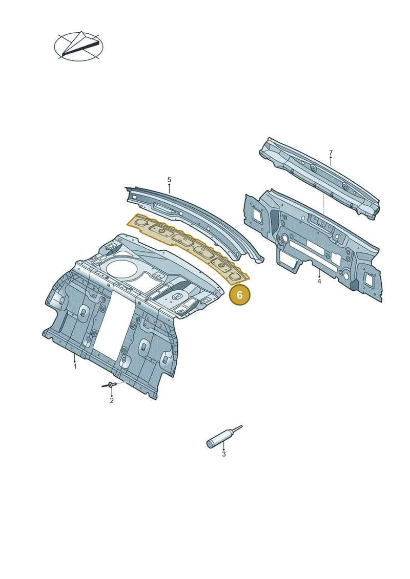 4N0813261C — Audi A8 (2017-2025) diagram 838813000, position 6