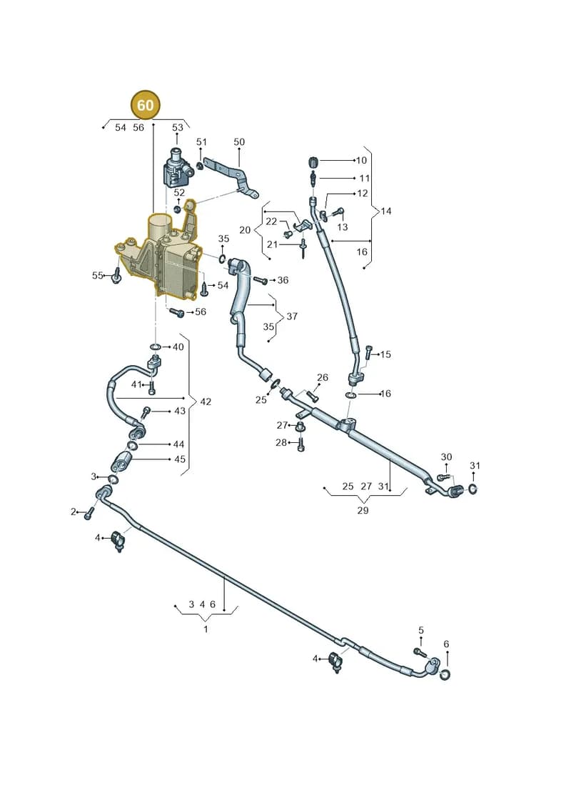 4N0816114B — Audi A8 (2017-2025) diagram 838260780, position 60
