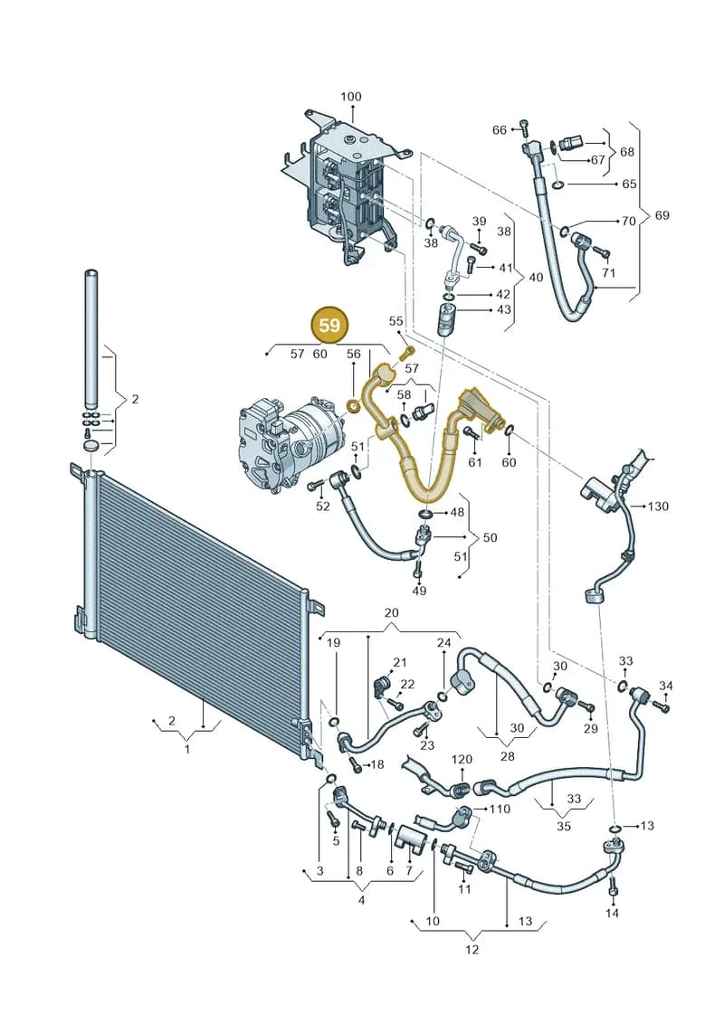 4N0816743H — Audi A8 (2017-2025) diagram 838260700, position 59