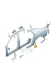 4N0817631C Audi Noise Insulation Plate