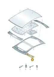 4N0817945M Audi Roof Frame