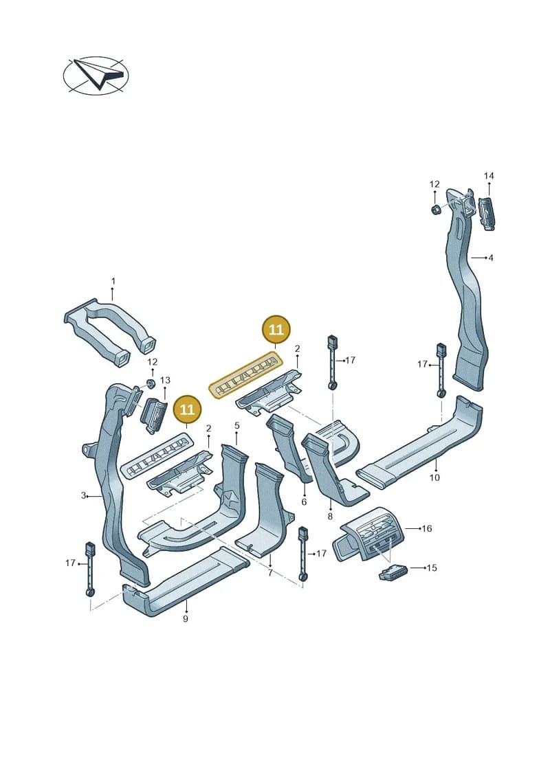 4N0819167A — Audi A8 (2017-2025) diagram 838819200, position 11