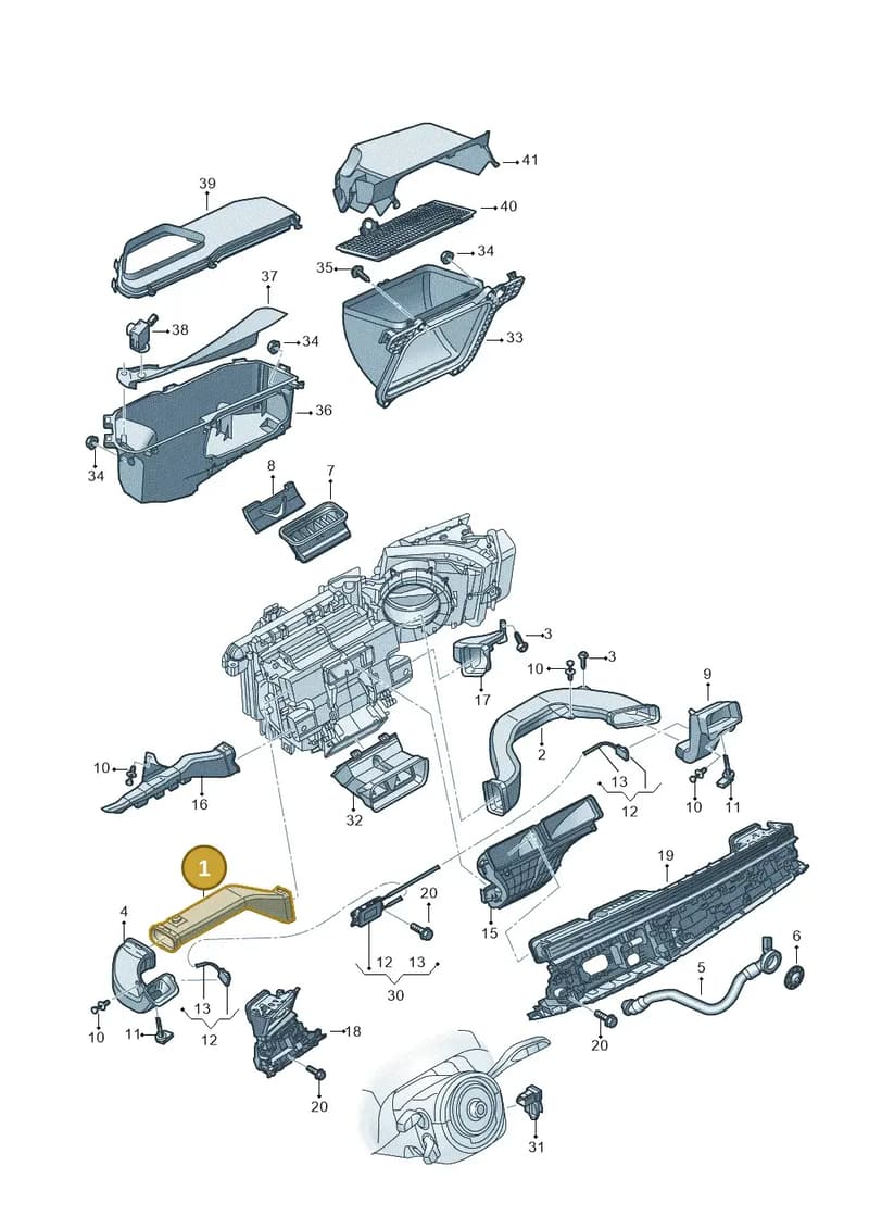 4N0819573 — Audi RS Q8 (2019-2025) diagram 429819010, position 1