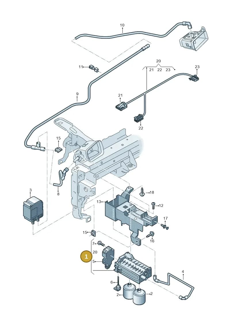 4N0819573 — Audi Q8 e-tron (2018-2025) diagram 586819150, position 1