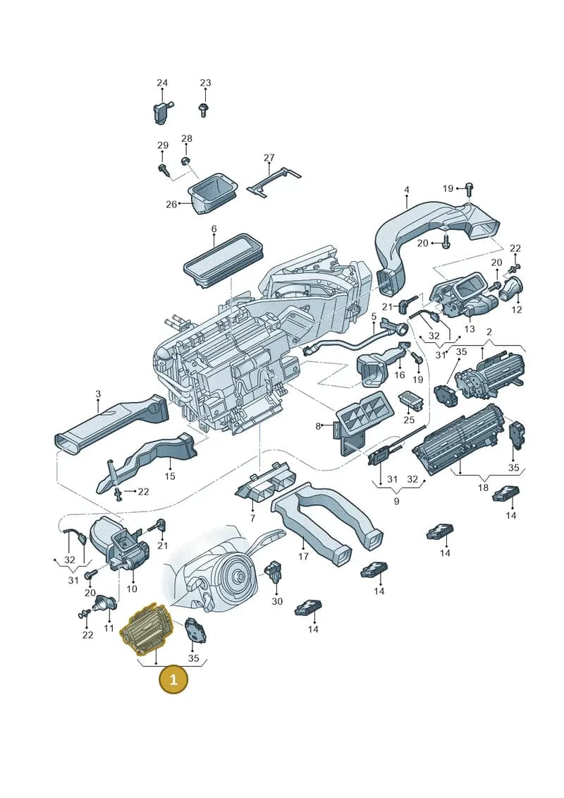 4N0819573 — Audi A8 (2017-2025) diagram 838819010, position 1
