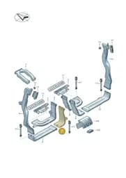 4N0819805B Audi Air Guide Channel