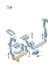 4N0819811D Audi Air Guide Channel