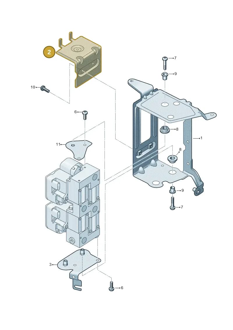 4N0820196K — Audi A8 (2017-2025) diagram 838260760, position 2