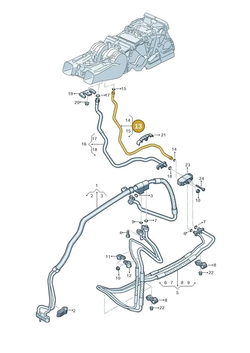 4N0820725B — Audi A8 (2017-2025) diagram 838260900, position 13