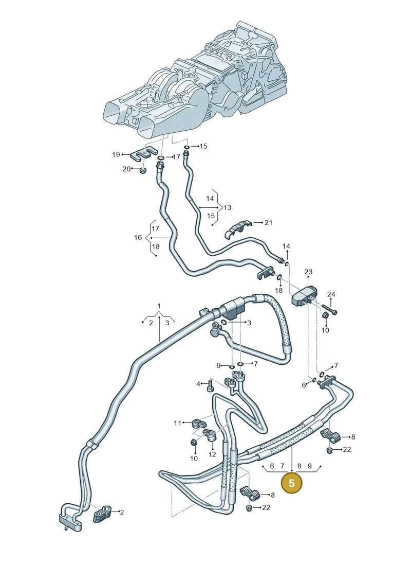 4N0820885C — Audi A8 (2017-2025) diagram 838260900, position 5