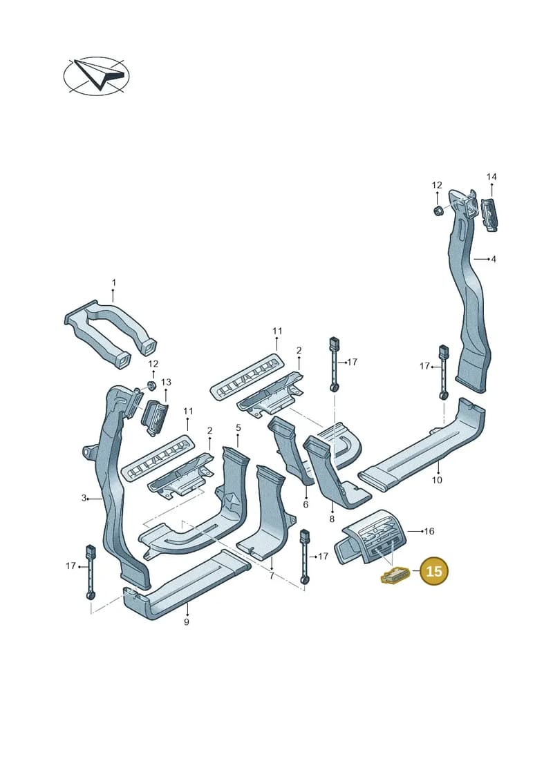 4N0820911 — Audi A8 (2017-2025) diagram 838819200, position 15