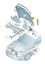 4N0823029C Audi Bonnet