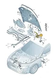 4N0823301E Audi Lid Hinge