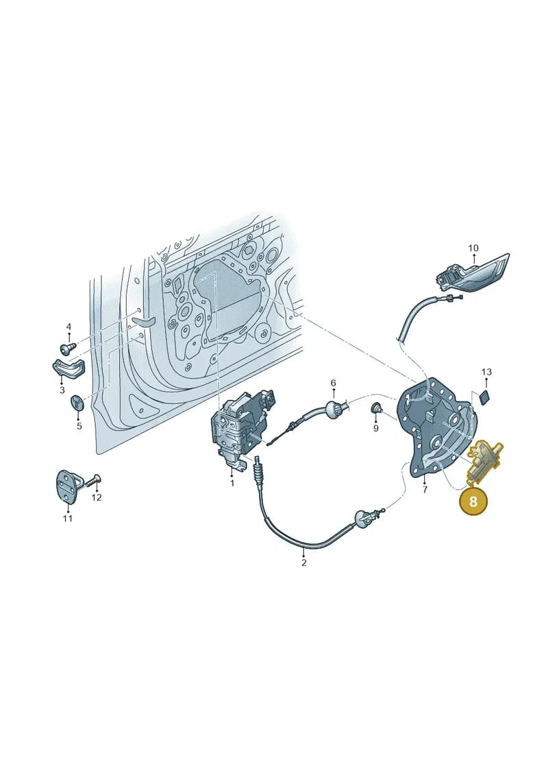 4N0837059 — Audi A8 (2017-2025) diagram 838837300, position 8
