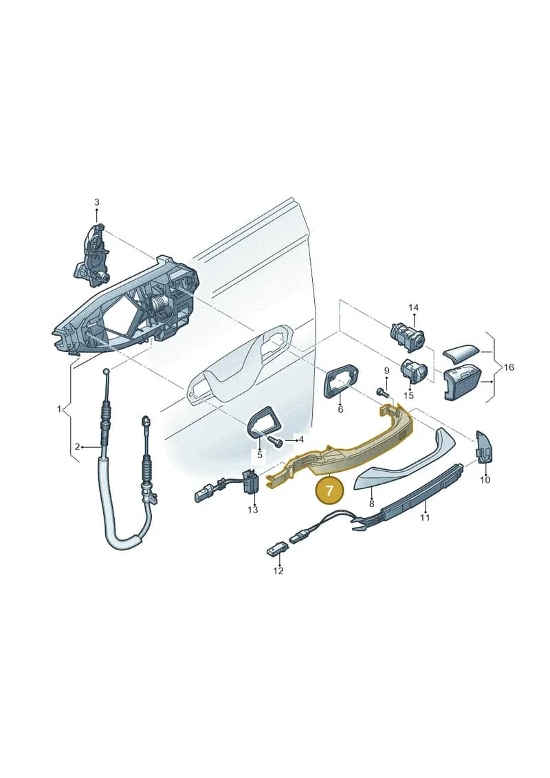 4N0837208AGRU — Audi RS e-tron GT (2020-2025) diagram 838837000, position 7