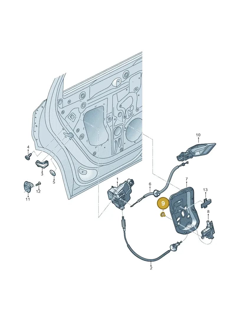4N0837311 — Audi Q8 e-tron (2018-2025) diagram 586839030, position 9