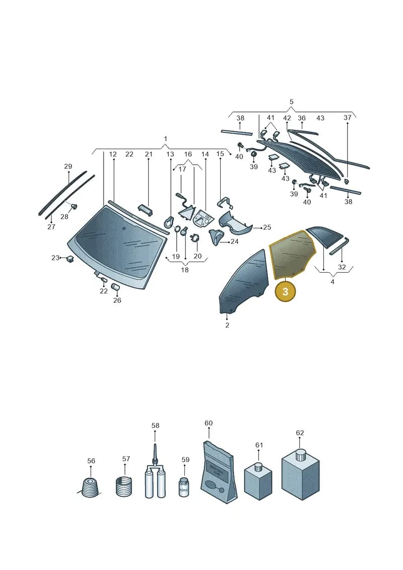 4N0845025E — Audi A8 (2017-2025) diagram 838845000, position 3