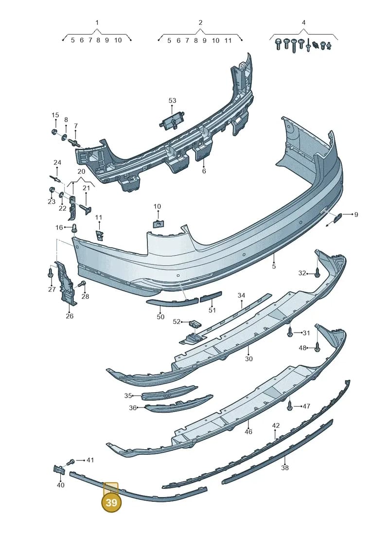 4N0853556AT94 — Audi A8 (2017-2025) diagram 838807080, position 39