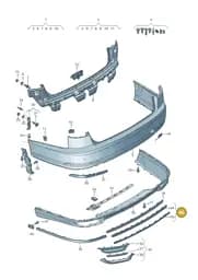 4N08535832ZZ Audi Trim (Chrome 2ZZ)