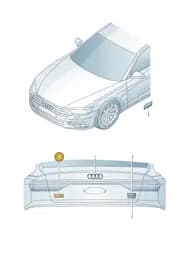 4N0853741BT94 Audi Inscription (Black-Glossy T94)
