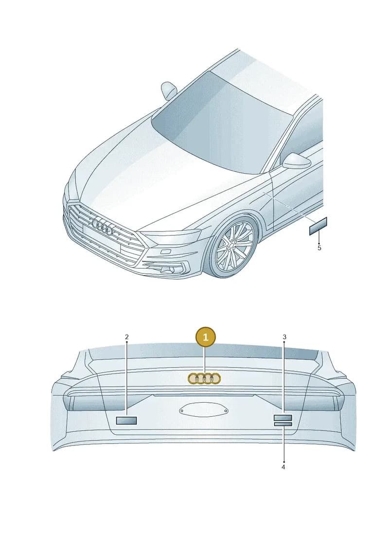 4N0853742AT94 — Audi A8 (2017-2025) diagram 838853700, position 1