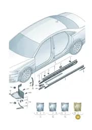 4N0854864 Audi 1 Set Acoustic Fleece