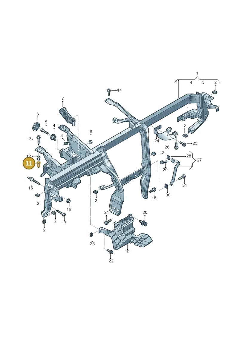 4N0857515A — Audi Q5 (2016-2025) diagram 896857000, position 11