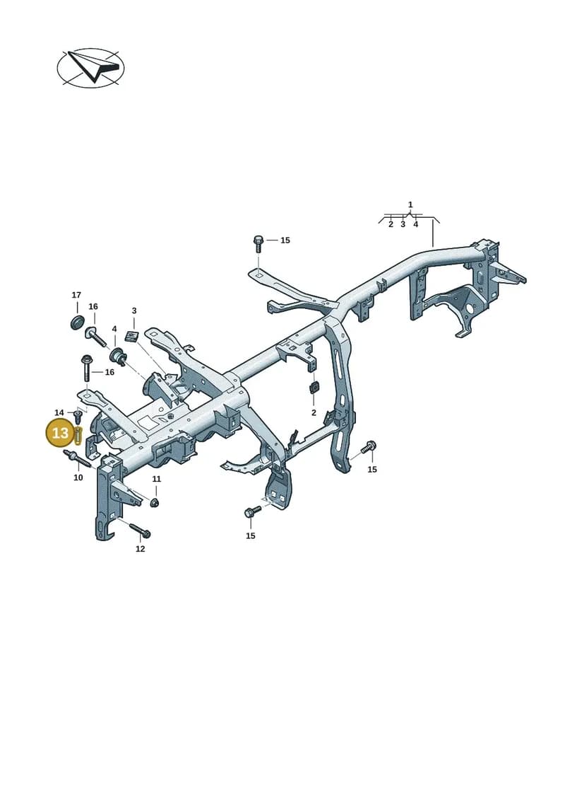 4N0857515A — Audi A5 Limousine (2024-2025) diagram 8wk857000, position 13