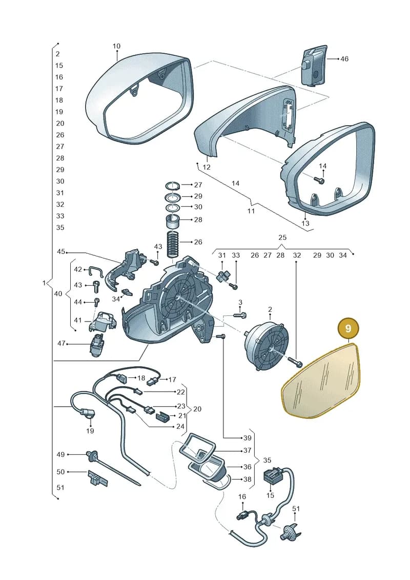 4N0857535D — Audi RS7 Sportback (2019-2025) diagram 435857040, position 9