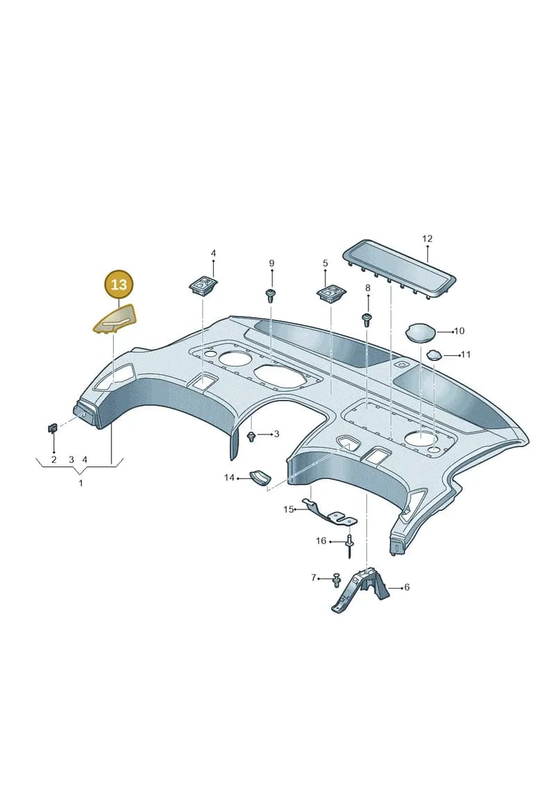 4N08577812GJ — Audi A8 (2017-2025) diagram 838863050, position 13