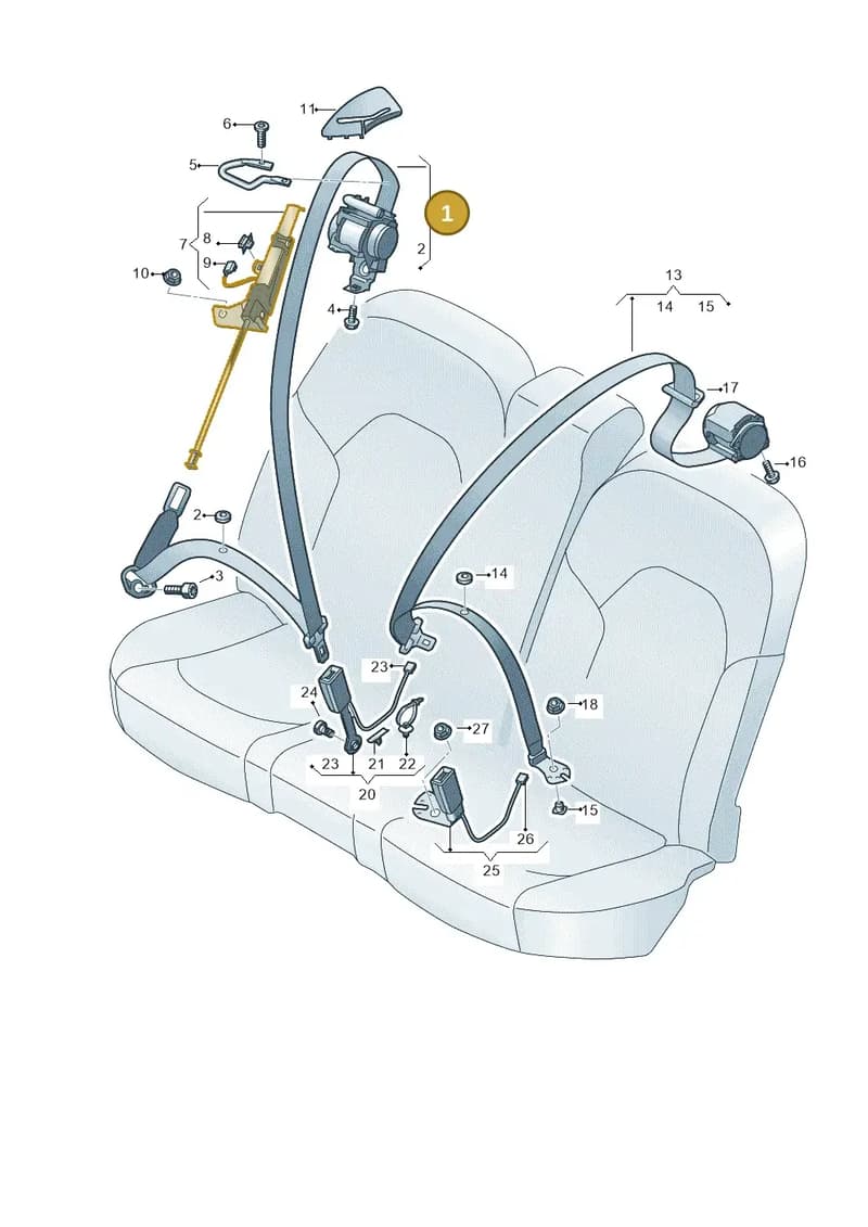 4N0857805BKQA — Audi A8 (2017-2025) diagram 838857750, position 1