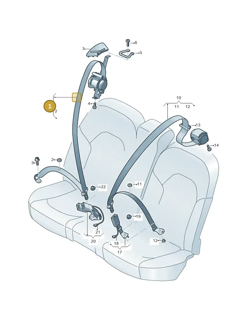 4N0857806KKPZ — Audi A8 (2017-2025) diagram 838857700, position 1