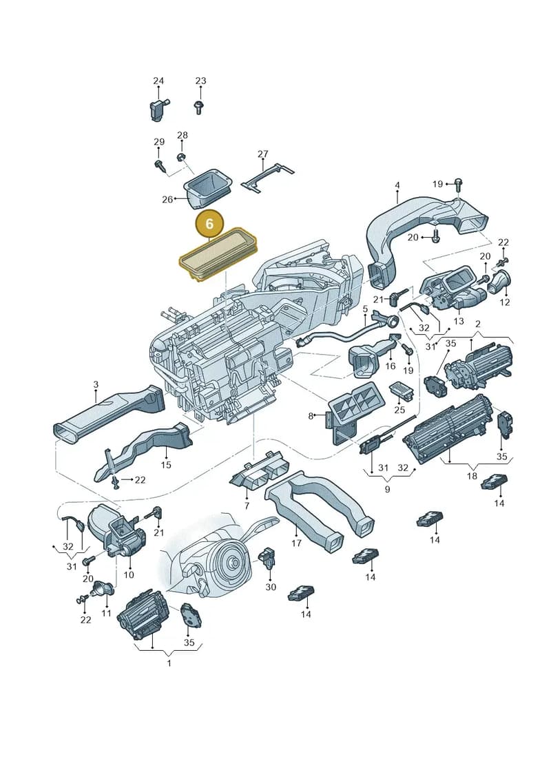 4N0858431 — Audi A8 (2017-2025) diagram 838819010, position 6