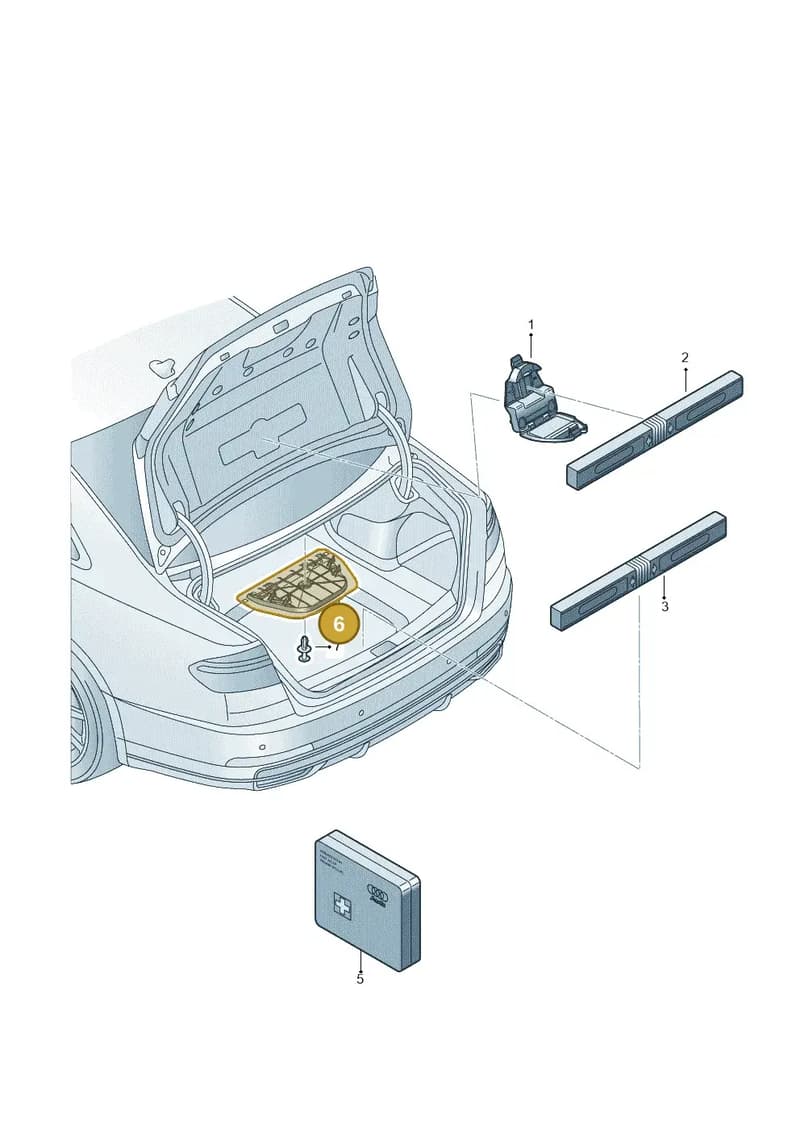 4N0860264 — Audi A8 (2017-2025) diagram 838860000, position 6
