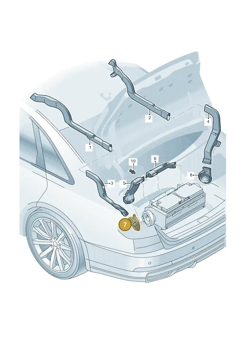 4N0863529 — Audi A8 (2017-2025) diagram 838863095, position 7