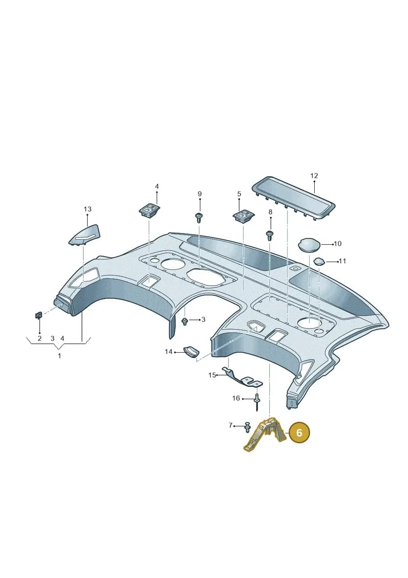 4N0863695 — Audi A8 (2017-2025) diagram 838863050, position 6