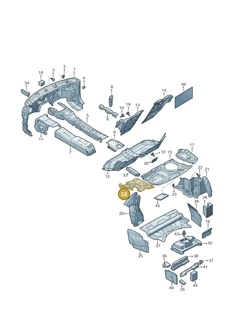 4N0863829A — Audi A8 (2017-2025) diagram 838863200, position 16