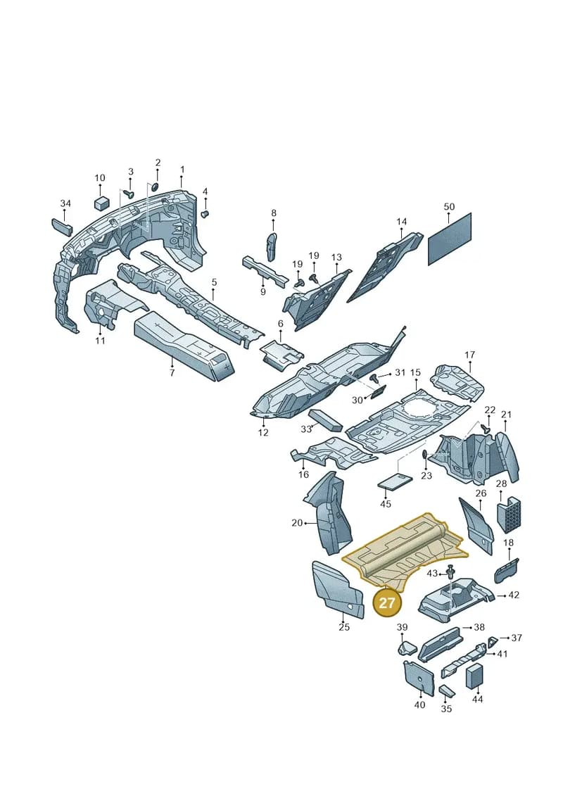 4N0863857E — Audi A8 (2017-2025) diagram 838863200, position 27