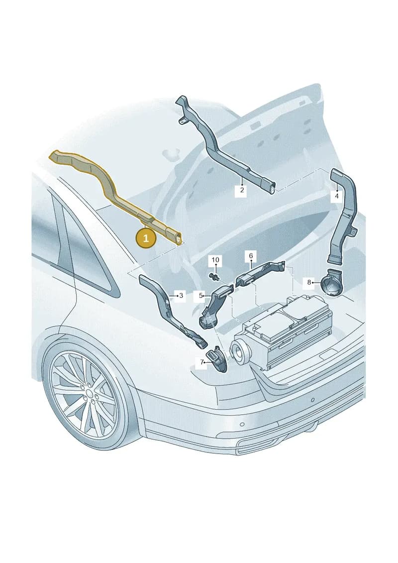 4N0864129 — Audi A8 (2017-2025) diagram 838863095, position 1