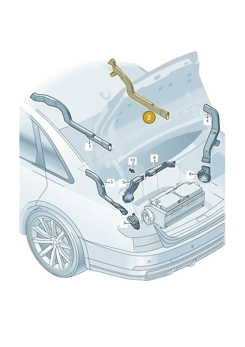 4N0864130 — Audi A8 (2017-2025) diagram 838863095, position 2