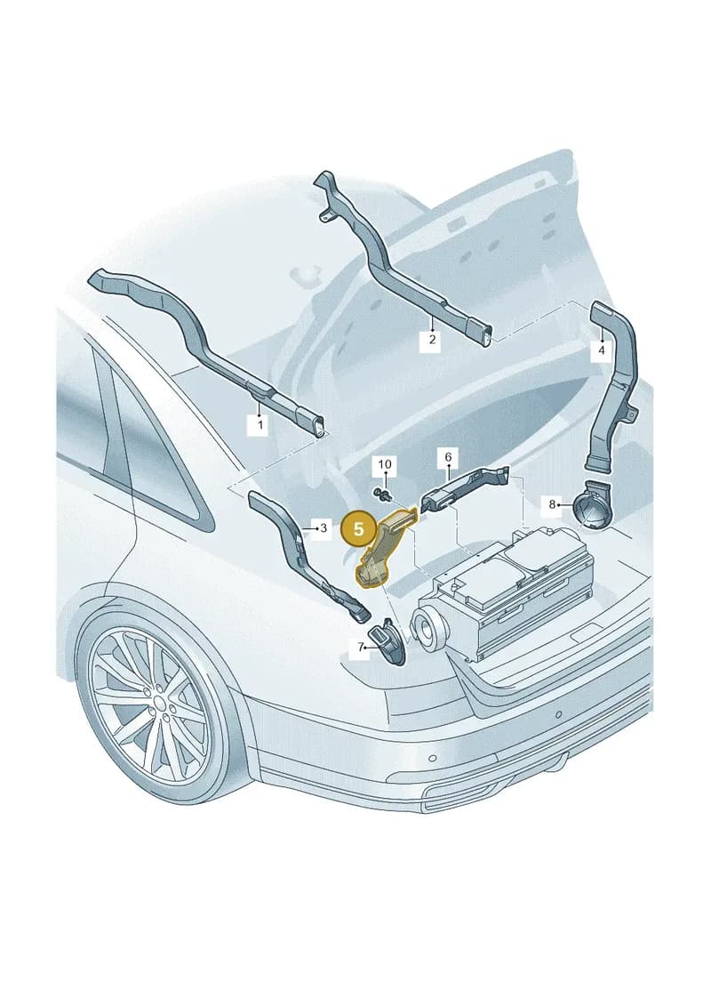 4N0864257 — Audi A8 (2017-2025) diagram 838863095, position 5