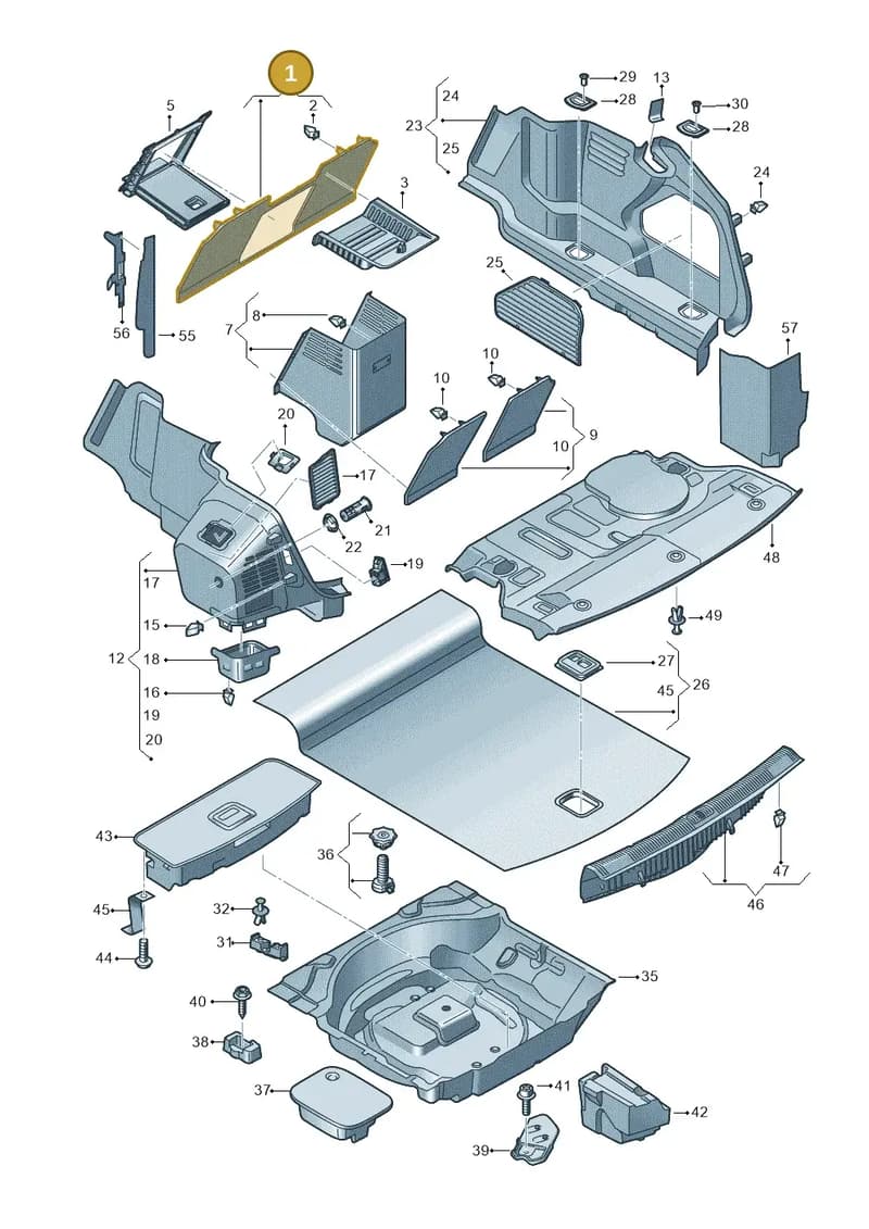 4N0867707B9X7 — Audi A8 (2017-2025) diagram 838863800, position 1