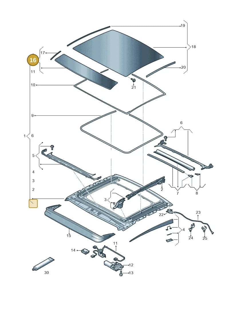 4N0877055C — Audi A8 (2017-2025) diagram 838877000, position 16