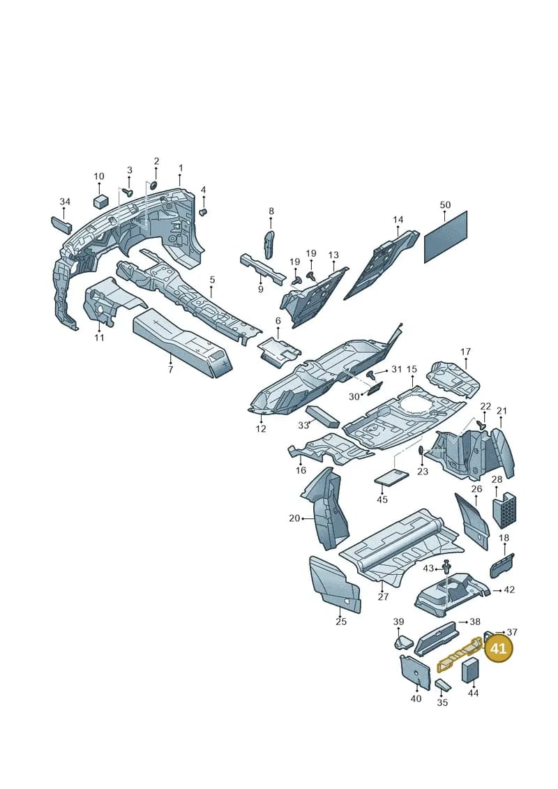 4N0880616A — Audi A8 (2017-2025) diagram 838863200, position 41