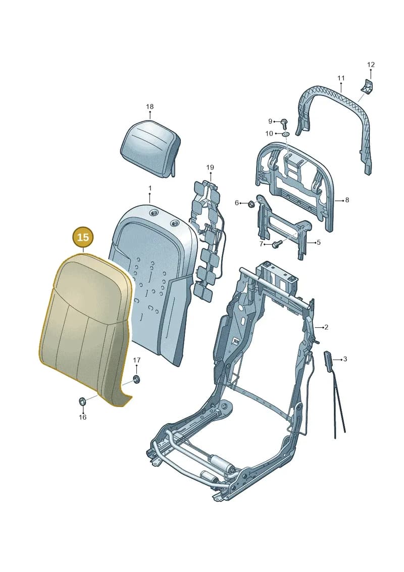 4N0885806DMPG — Audi A8 (2017-2025) diagram 838885600, position 15