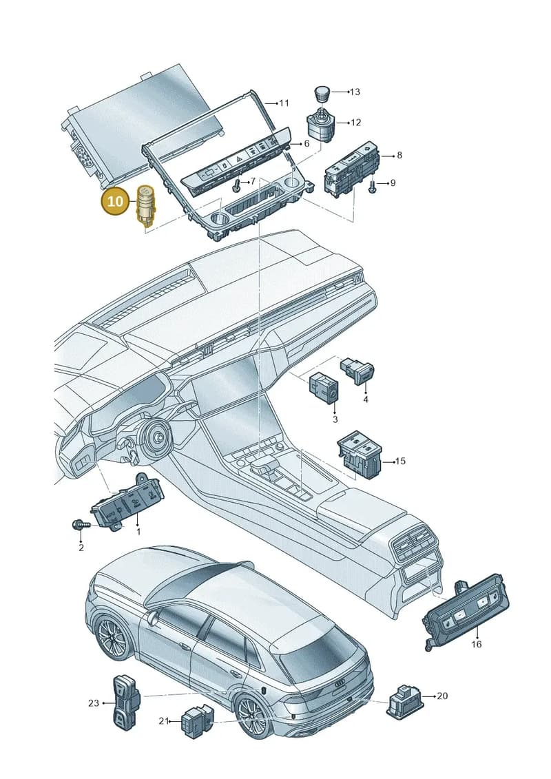 4N0905217 — Audi Q8 (2018-2025) diagram 429941050, position 10