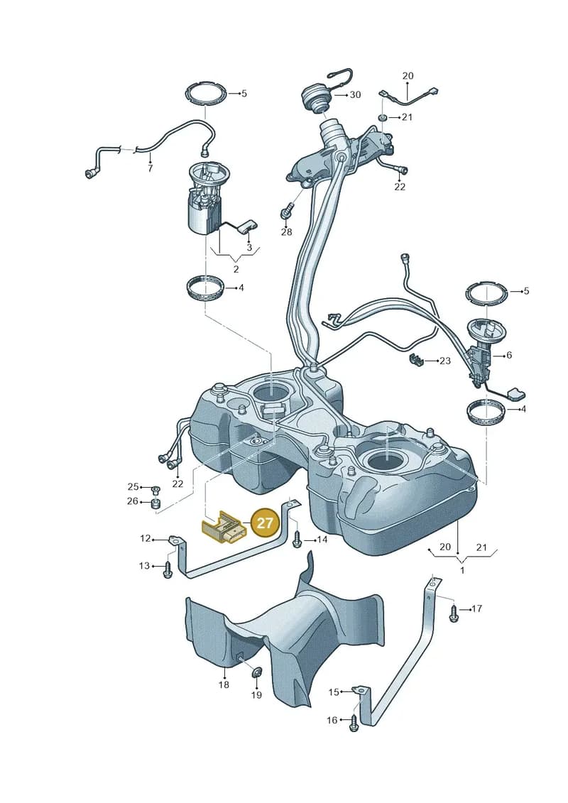 4N0906093F — Audi RS Q3 Sportback (2019-2024) diagram f3z201105, position 27