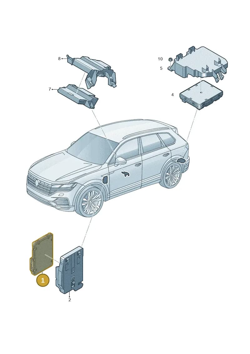 4N0907063LN — Volkswagen Touareg (2017-2025) diagram 439937060, position 1