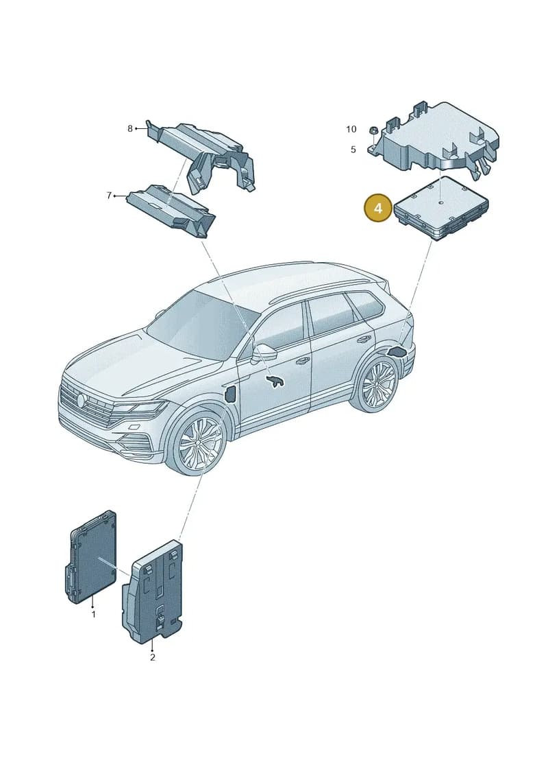 4N0907064GH — Volkswagen Touareg (2017-2025) diagram 439937060, position 4