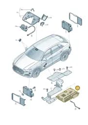 4N0907107AB Audi Control Unit for Driver Assistance Systems
